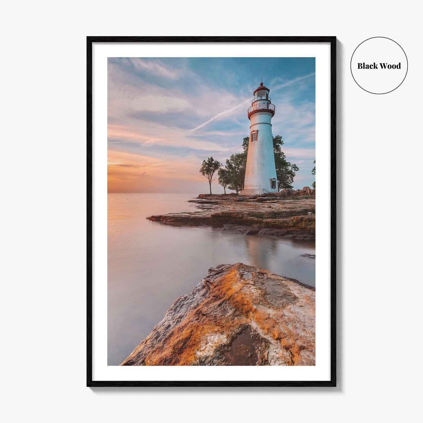 Marblehead Lighthouse Fine Art Photo Print, Lake Erie, Ohio USA, Wall Decor Poster