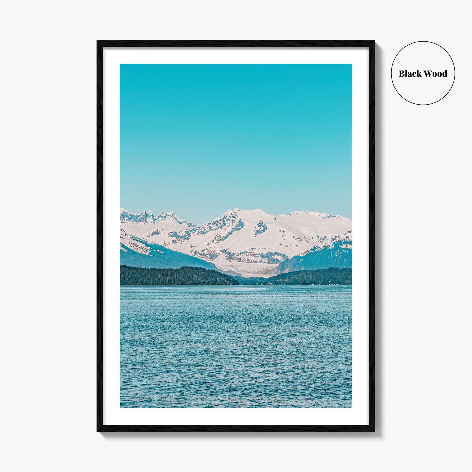 Juneau Blue Fine Art Photo Print, Mendenhall Glacier, Alaska, USA, Wall Decor, Poster