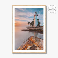 Marblehead Lighthouse Fine Art Photo Print, Lake Erie, Ohio USA, Wall Decor Poster