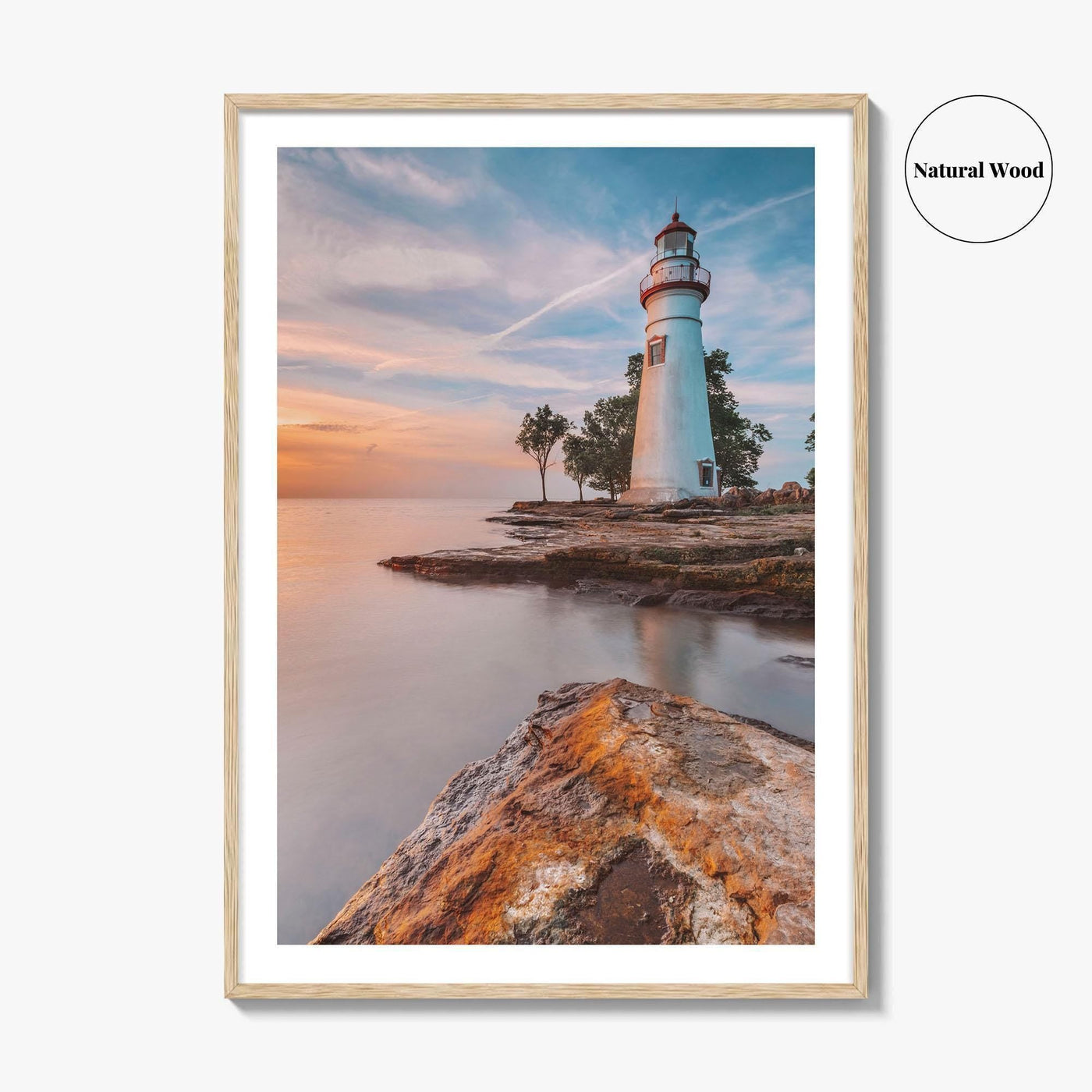 Marblehead Lighthouse Fine Art Photo Print, Lake Erie, Ohio USA, Wall Decor Poster