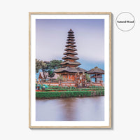 Bali Fine Art Photo Print, Ulun Danu Bratan Temple, Bratan Lake Indonesia Poster