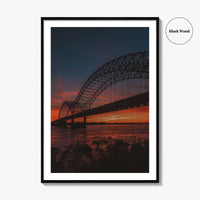 Memphis Fine Art Photo Print, Hernando de Soto Bridge, Tennessee, Wall Art Poster