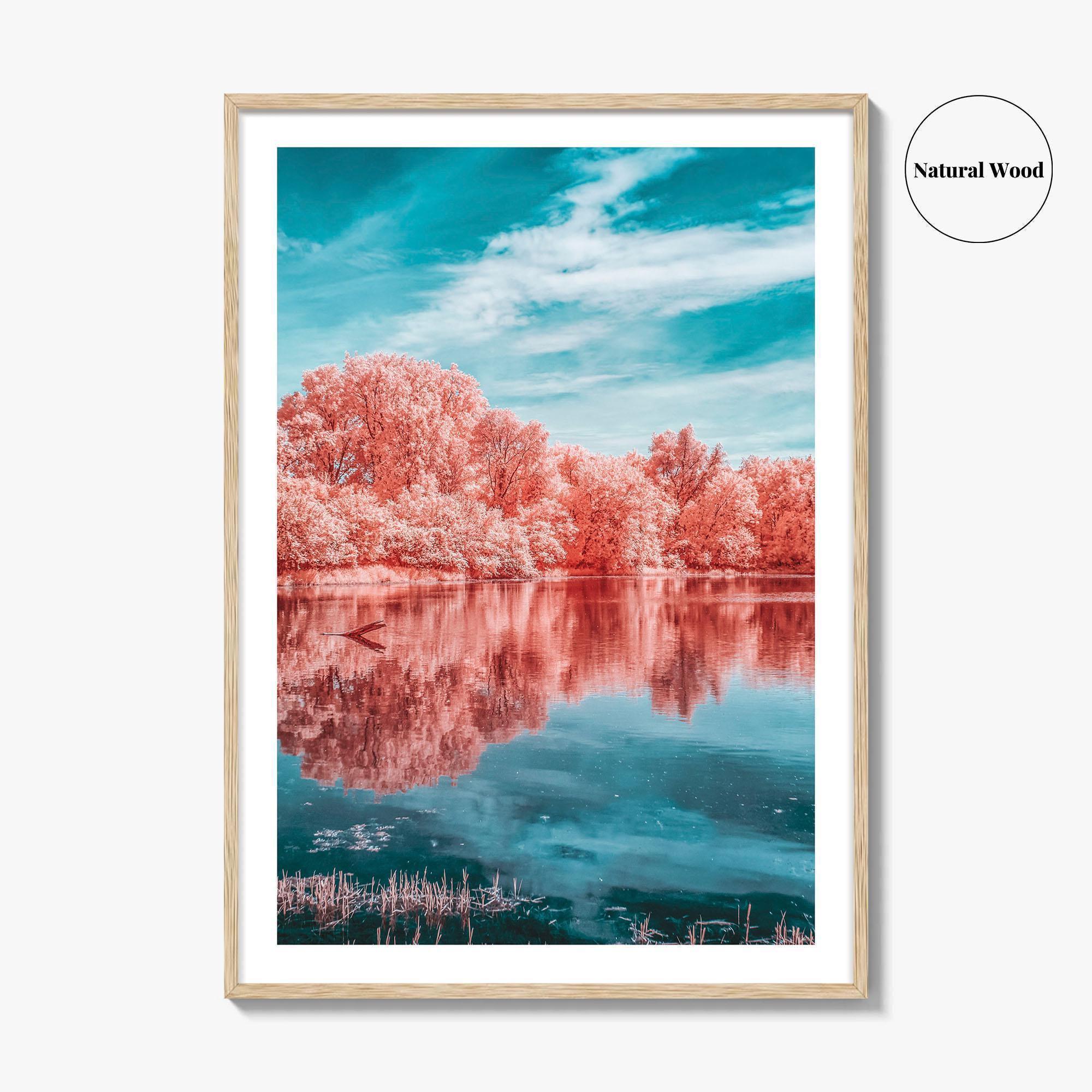 Minnesota Valley National Wildlife Refuge Fine Art Photo Print, Marsh Lake Infrared Poster