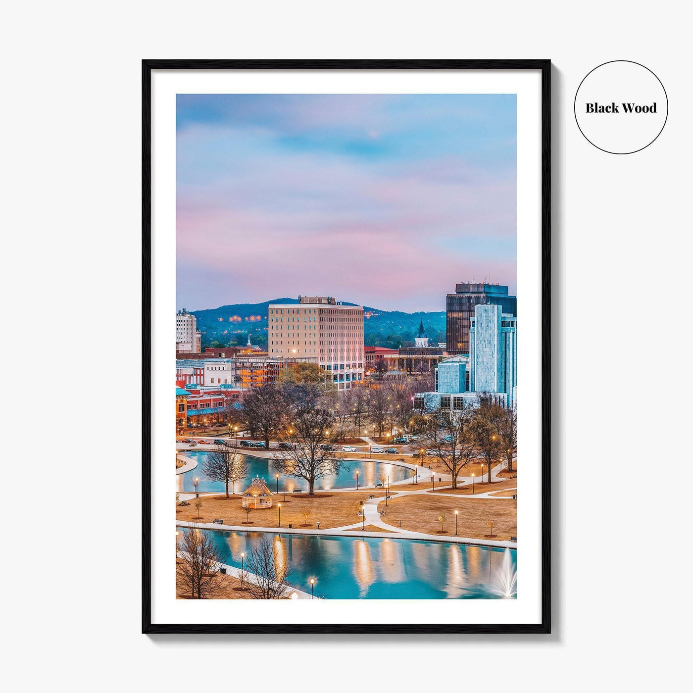 Huntsville Skyline Fine Art Photo Print, Alabama Wall Poster, USA