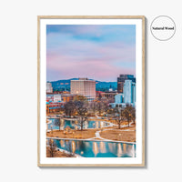 Huntsville Skyline Fine Art Photo Print, Alabama Wall Poster, USA