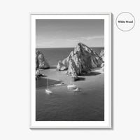 Cabo San Lucas Black and White Fine Art Photo Print, Mexico Poster