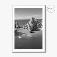 Cabo San Lucas Black and White Fine Art Photo Print, Mexico Poster