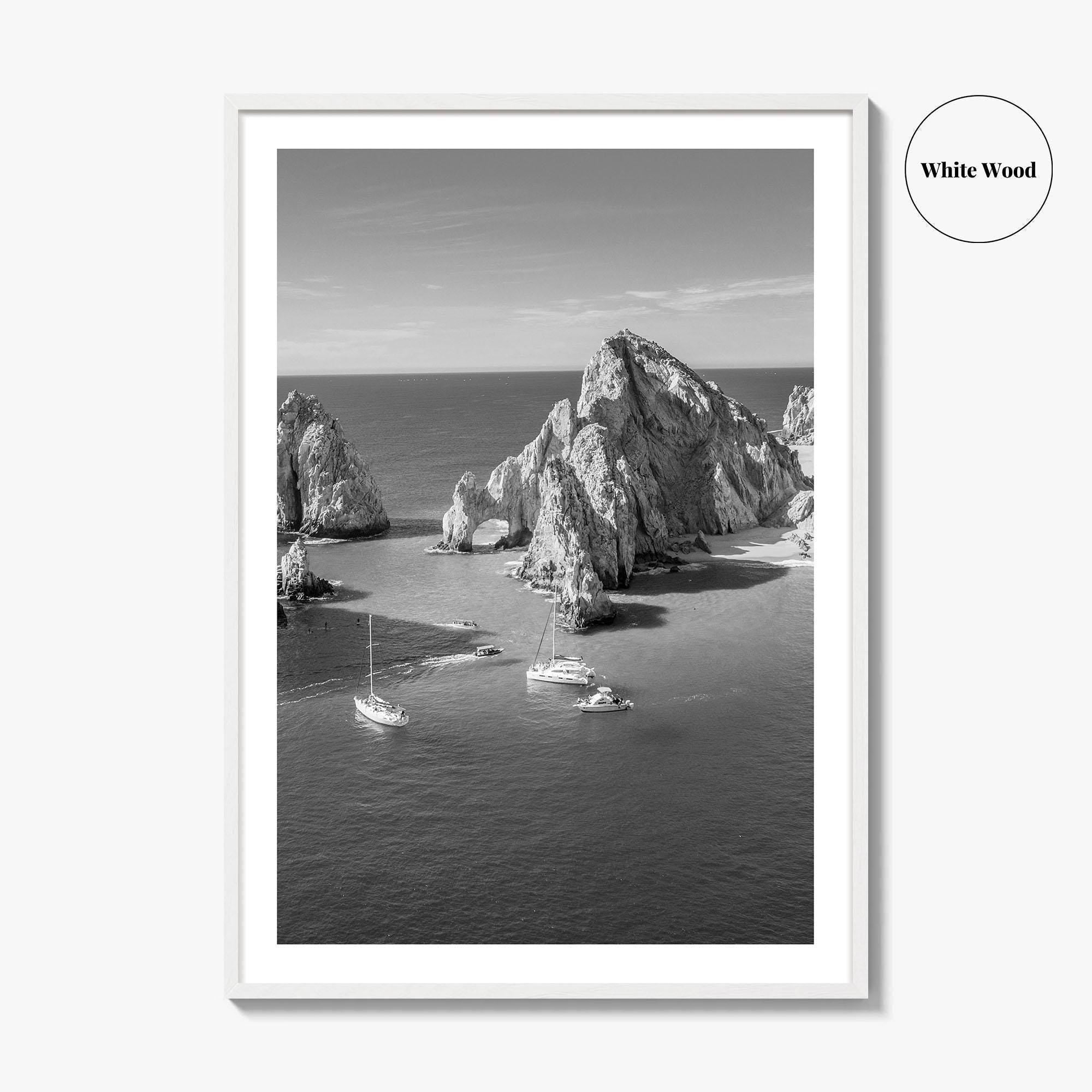 Cabo San Lucas Black and White Fine Art Photo Print, Mexico Poster