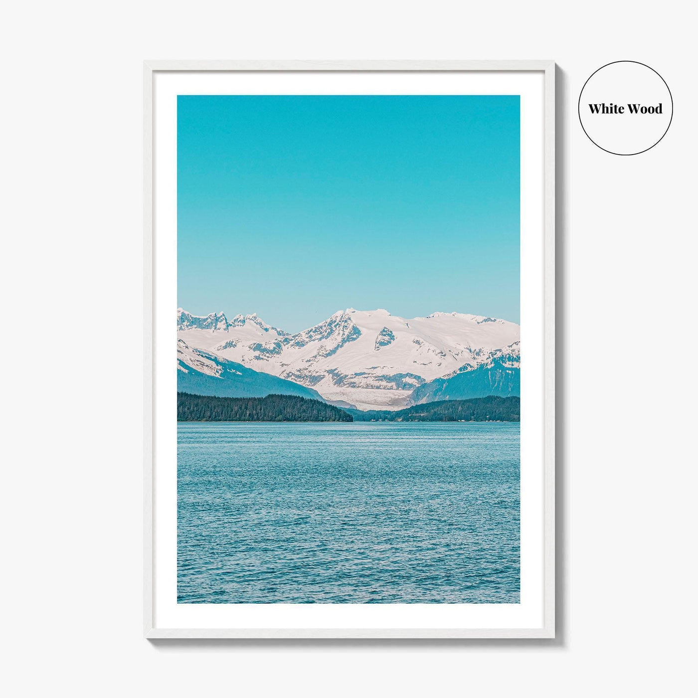 Juneau Blue Fine Art Photo Print, Mendenhall Glacier, Alaska, USA, Wall Decor, Poster