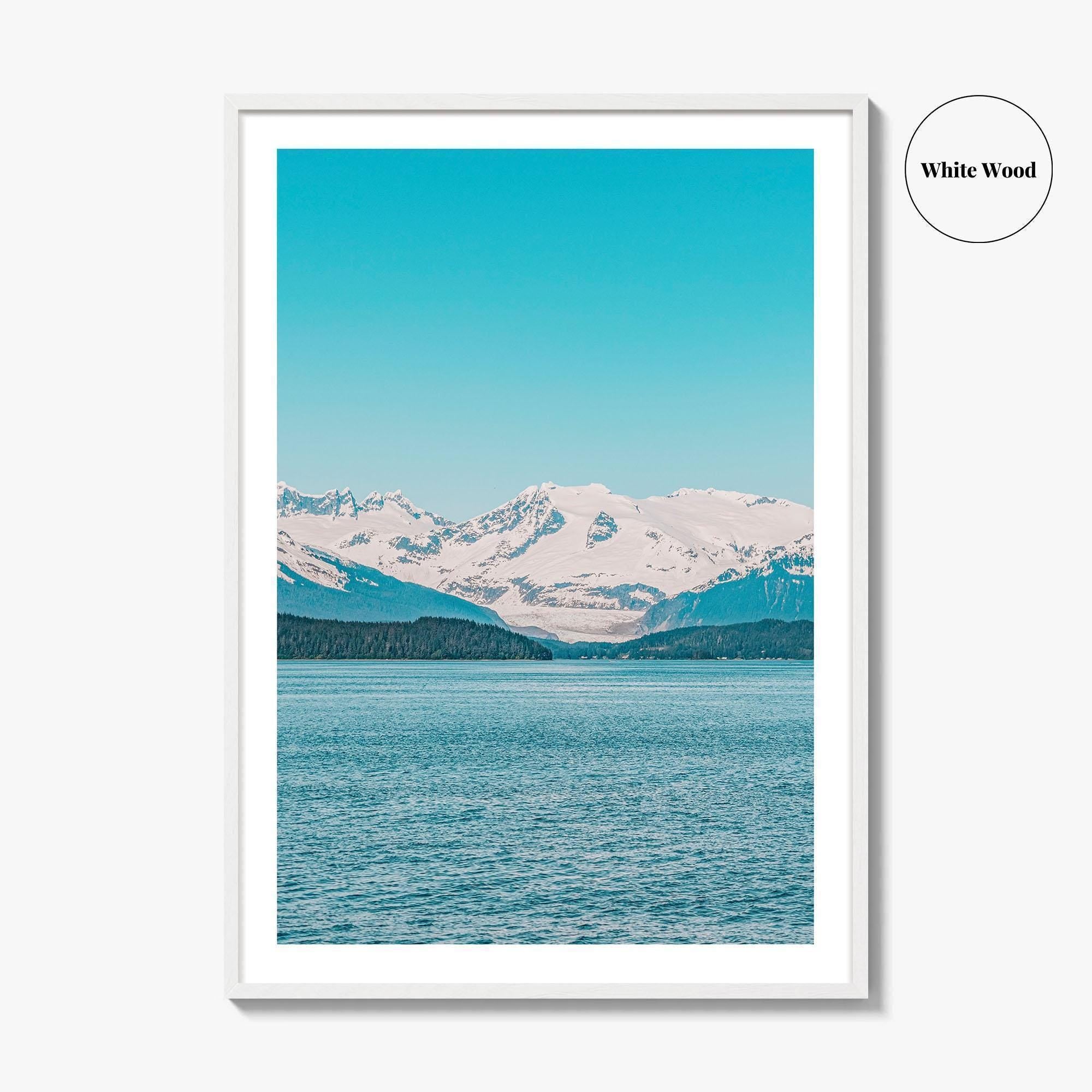 Juneau Blue Fine Art Photo Print, Mendenhall Glacier, Alaska, USA, Wall Decor, Poster