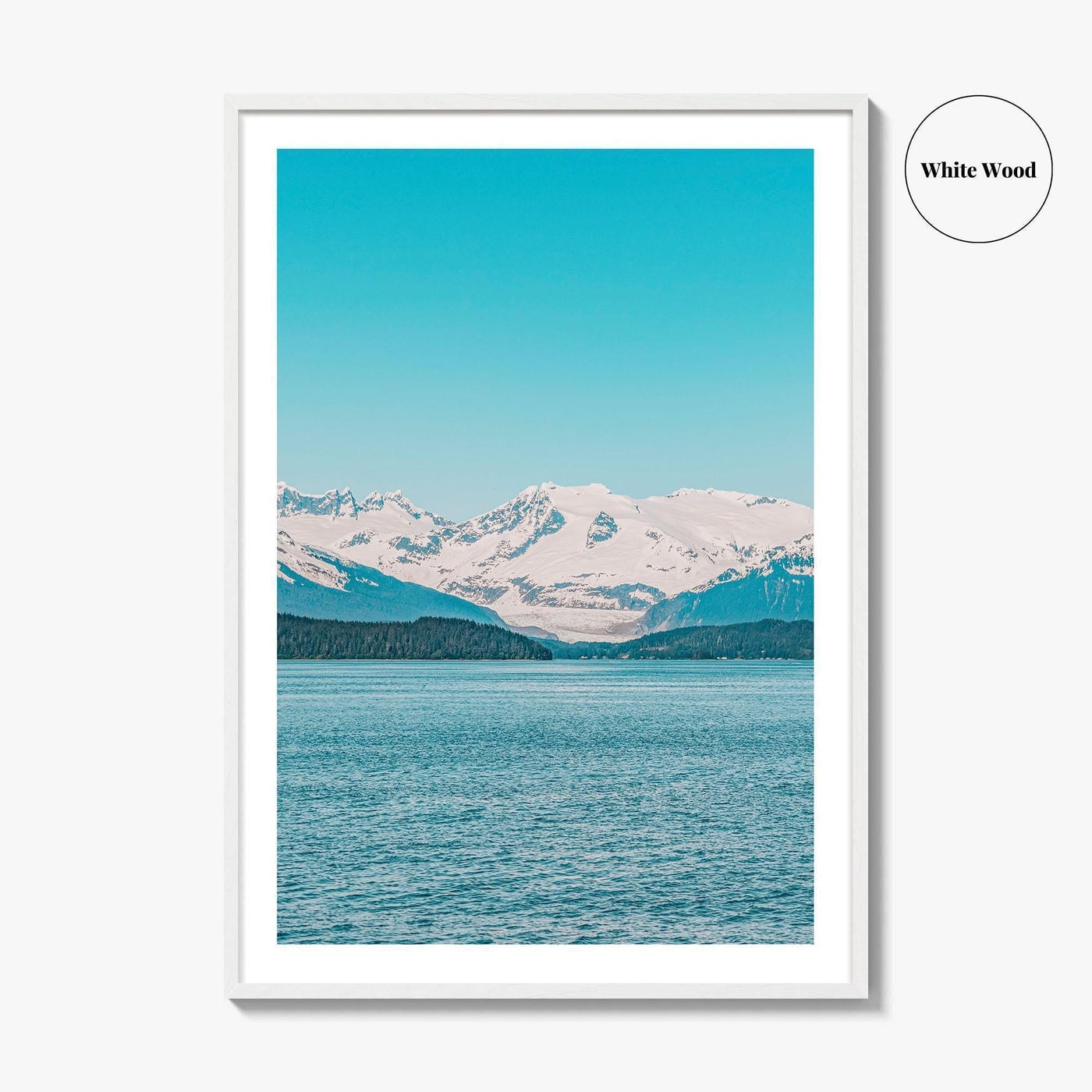 Juneau Blue Fine Art Photo Print, Mendenhall Glacier, Alaska, USA, Wall Decor, Poster