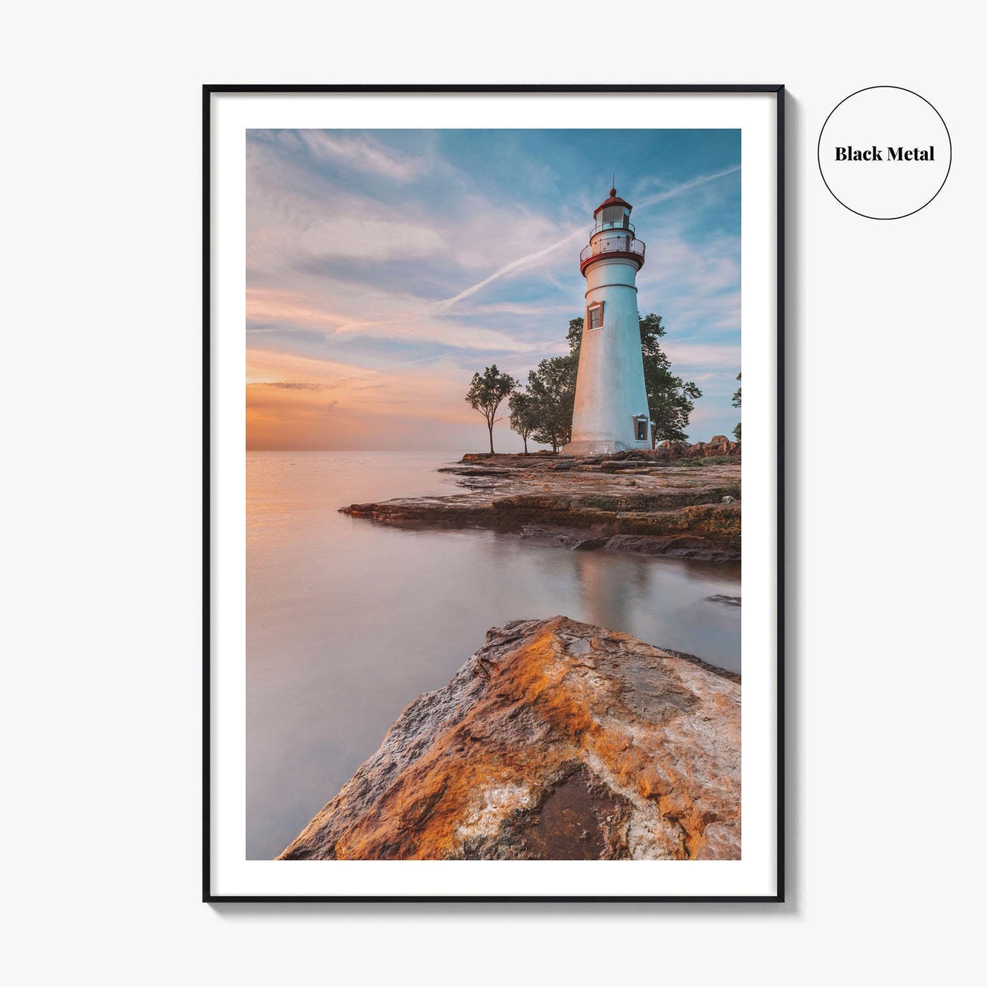 Marblehead Lighthouse Fine Art Photo Print, Lake Erie, Ohio USA, Wall Decor Poster