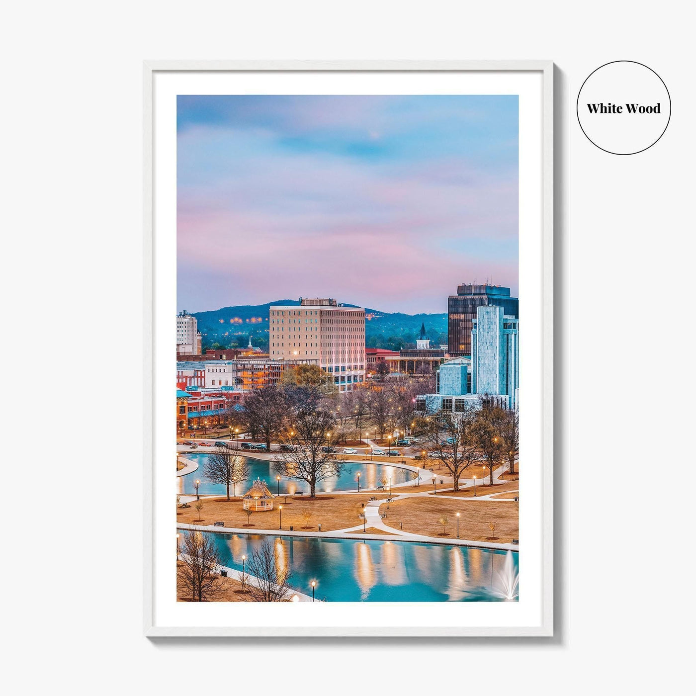 Huntsville Skyline Fine Art Photo Print, Alabama Wall Poster, USA