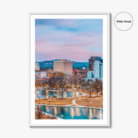 Huntsville Skyline Fine Art Photo Print, Alabama Wall Poster, USA