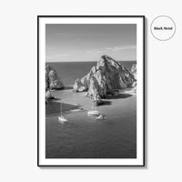 Cabo San Lucas Black and White Fine Art Photo Print, Mexico Poster