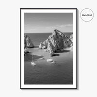 Cabo San Lucas Black and White Fine Art Photo Print, Mexico Poster