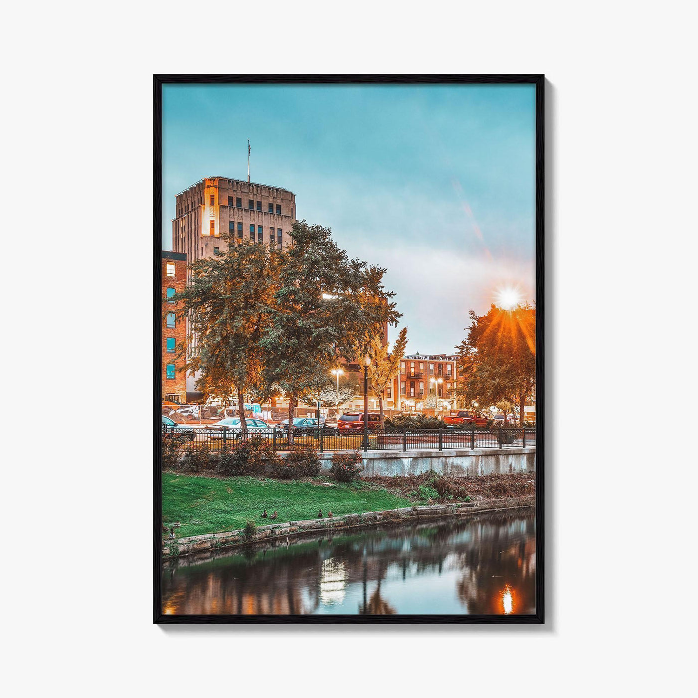 Kalamazoo Fine Art Photo Print, Michigan USA Downtown Wall Poster