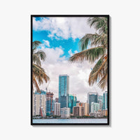 Miami Skyline Fine Art Photo Print, Downtown Wall Poster, Florida USA