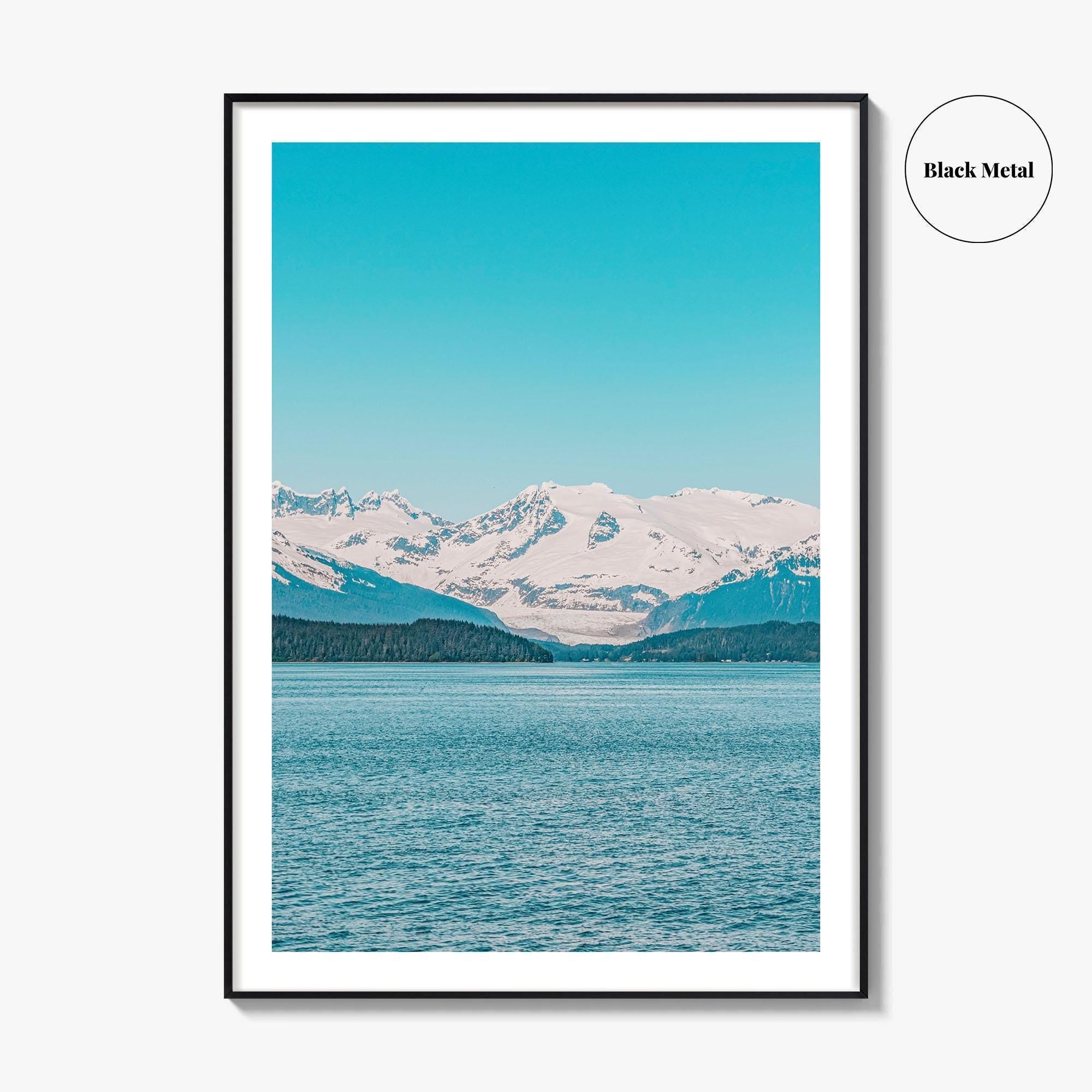 Juneau Blue Fine Art Photo Print, Mendenhall Glacier, Alaska, USA, Wall Decor, Poster