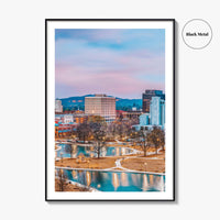 Huntsville Skyline Fine Art Photo Print, Alabama Wall Poster, USA
