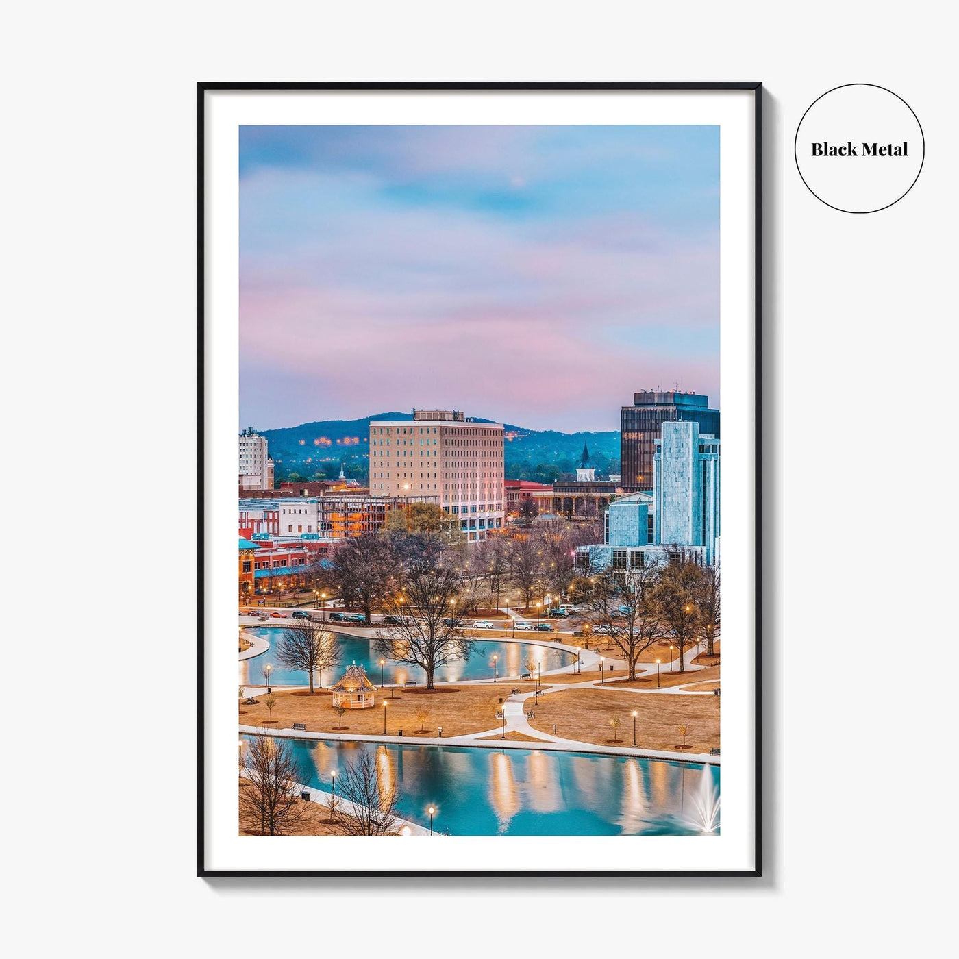 Huntsville Skyline Fine Art Photo Print, Alabama Wall Poster, USA