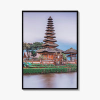 Bali Fine Art Photo Print, Ulun Danu Bratan Temple, Bratan Lake Indonesia Poster