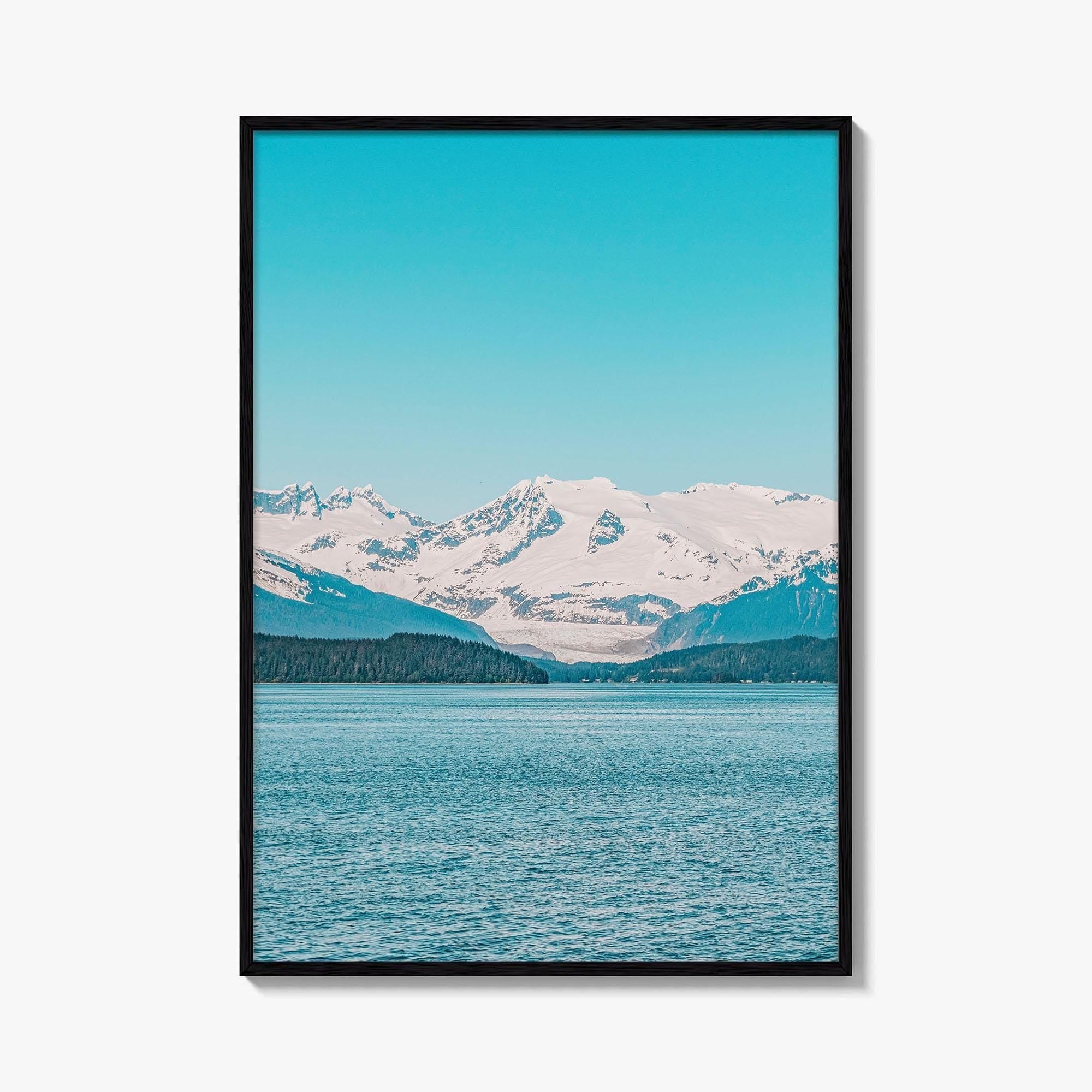 Juneau Blue Fine Art Photo Print, Mendenhall Glacier, Alaska, USA, Wall Decor, Poster