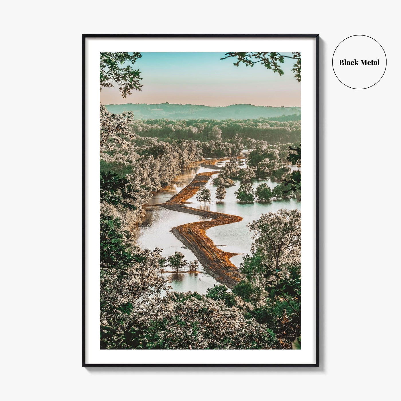 Missouri Fine Art Photo Print, Missouri River Floodplain Landscape, USA Poster