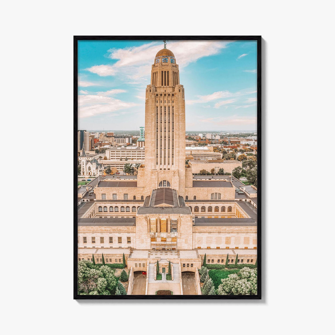 Lincoln Fine Art Photo Print, Nebraska State Capitol Poster, Downtown Wall Decor, USA