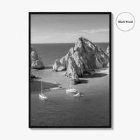 Cabo San Lucas Black and White Fine Art Photo Print, Mexico Poster