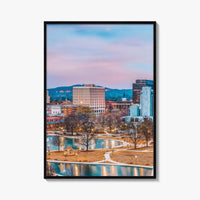 Huntsville Skyline Fine Art Photo Print, Alabama Wall Poster, USA
