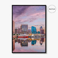 Baltimore Skyline Fine Art Photo Print, Inner Harbor, Maryland, USA, Wall Decor Poster