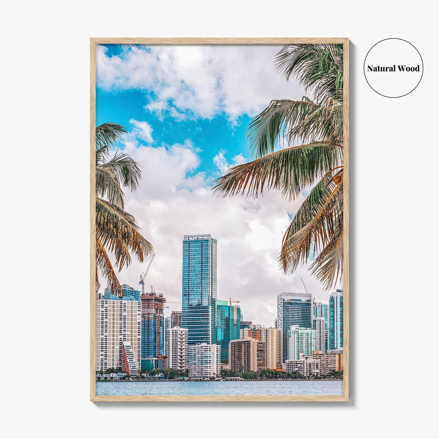 Miami Skyline Fine Art Photo Print, Downtown Wall Poster, Florida USA