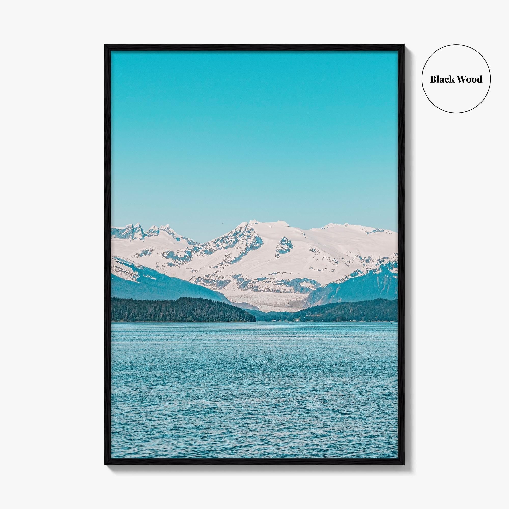 Juneau Blue Fine Art Photo Print, Mendenhall Glacier, Alaska, USA, Wall Decor, Poster