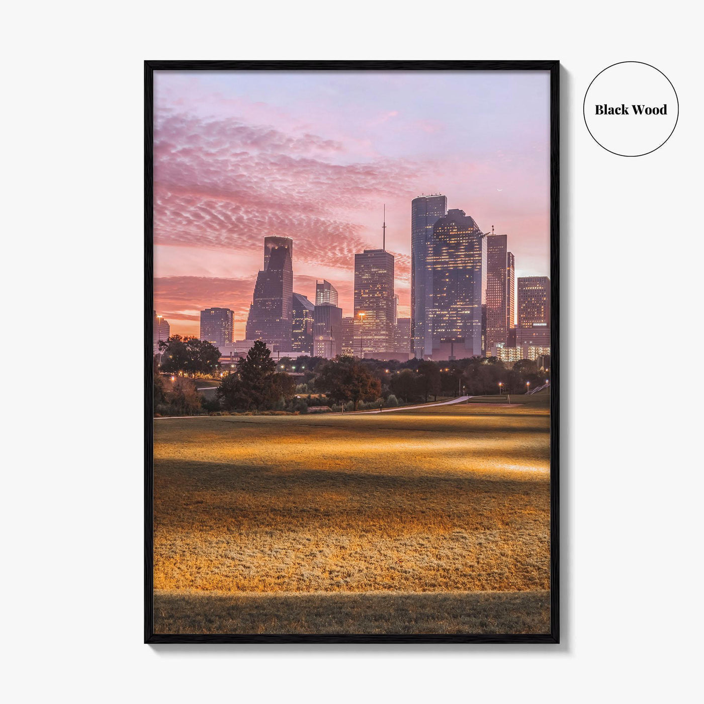 Houston Skyline Fine Art Photo Print, Texas USA Poster, Downtown Wall Decor