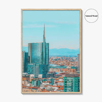 Milan Skyline Fine Art Photo Print, Milano, Lombardy, Italy Wall Poster