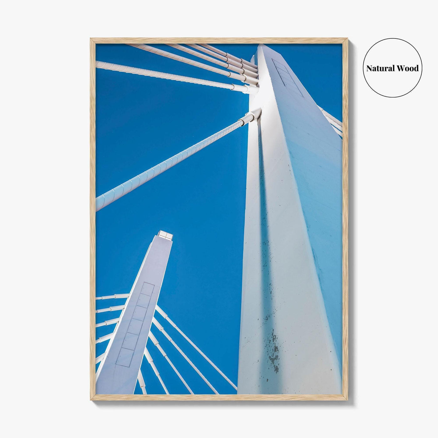 Milwaukee Blue Fine Art Photo Print, Wisconsin Wall Decor Poster, USA Bridge Photo
