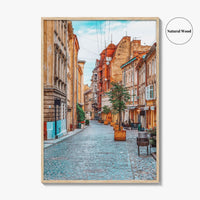 Lviv Fine Art Photo Print, Old Town Street, Ukraine Wall Decor Poster, Lvov
