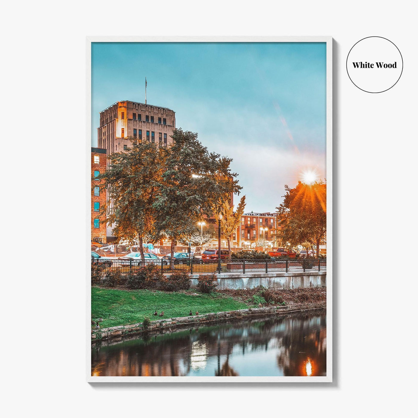Kalamazoo Fine Art Photo Print, Michigan USA Downtown Wall Poster