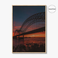 Memphis Fine Art Photo Print, Hernando de Soto Bridge, Tennessee, Wall Art Poster