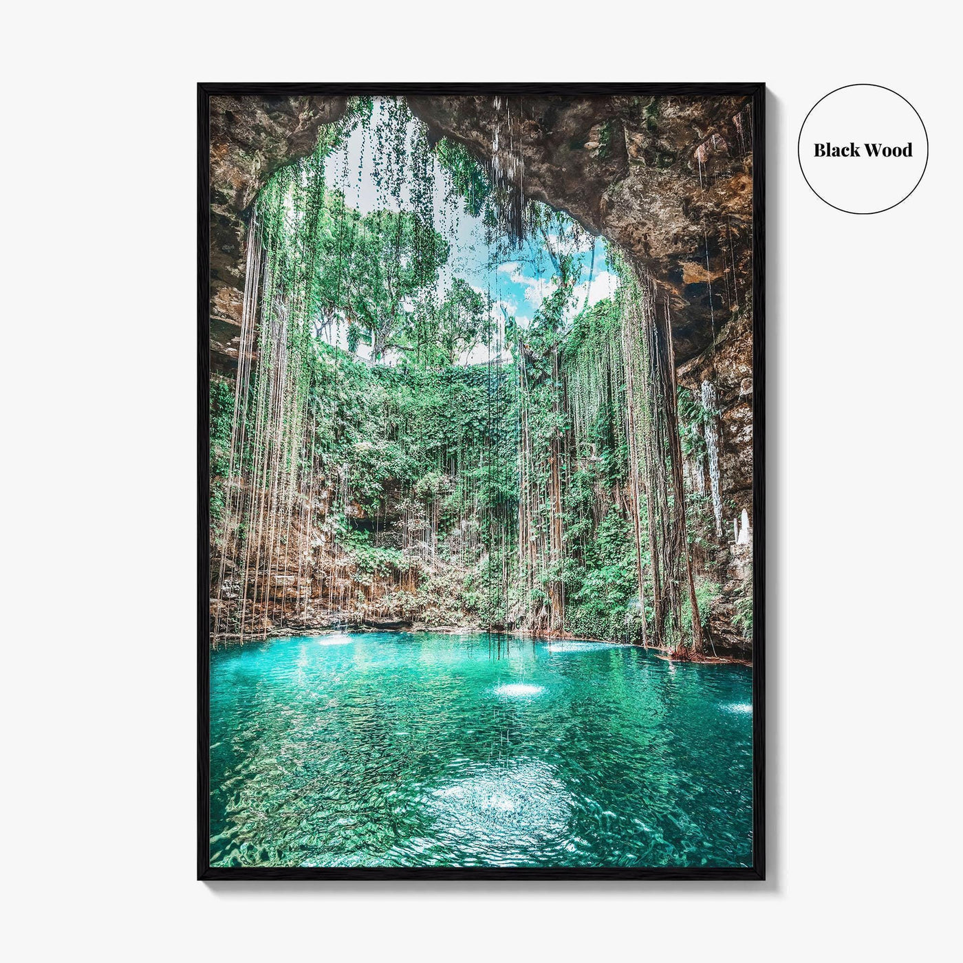 Ik Kil Cenote Mexico Fine Art Photo Print, Yucatan Peninsula, Chichen Itza Poster