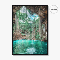 Ik Kil Cenote Mexico Fine Art Photo Print, Yucatan Peninsula, Chichen Itza Poster
