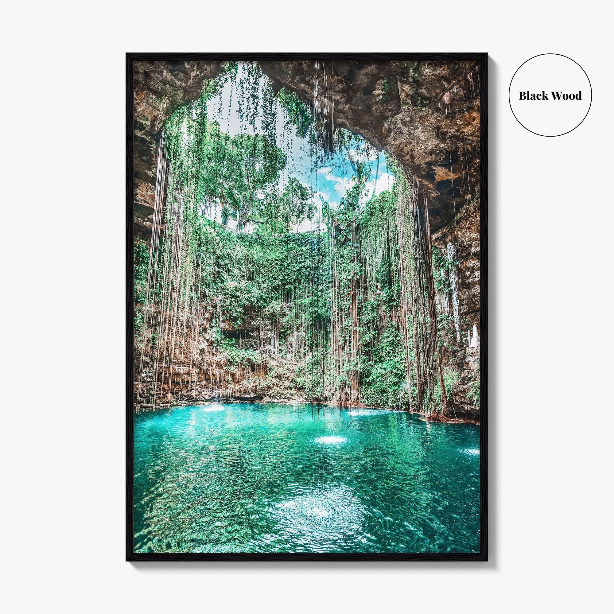 Ik Kil Cenote Mexico Fine Art Photo Print, Yucatan Peninsula, Chichen Itza Poster