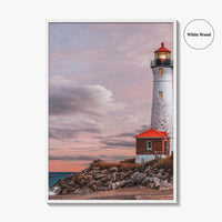 Crisp Point Lighthouse Fine Art Photo Print, Lake Superior, Upper Peninsula Michigan Poster, USA