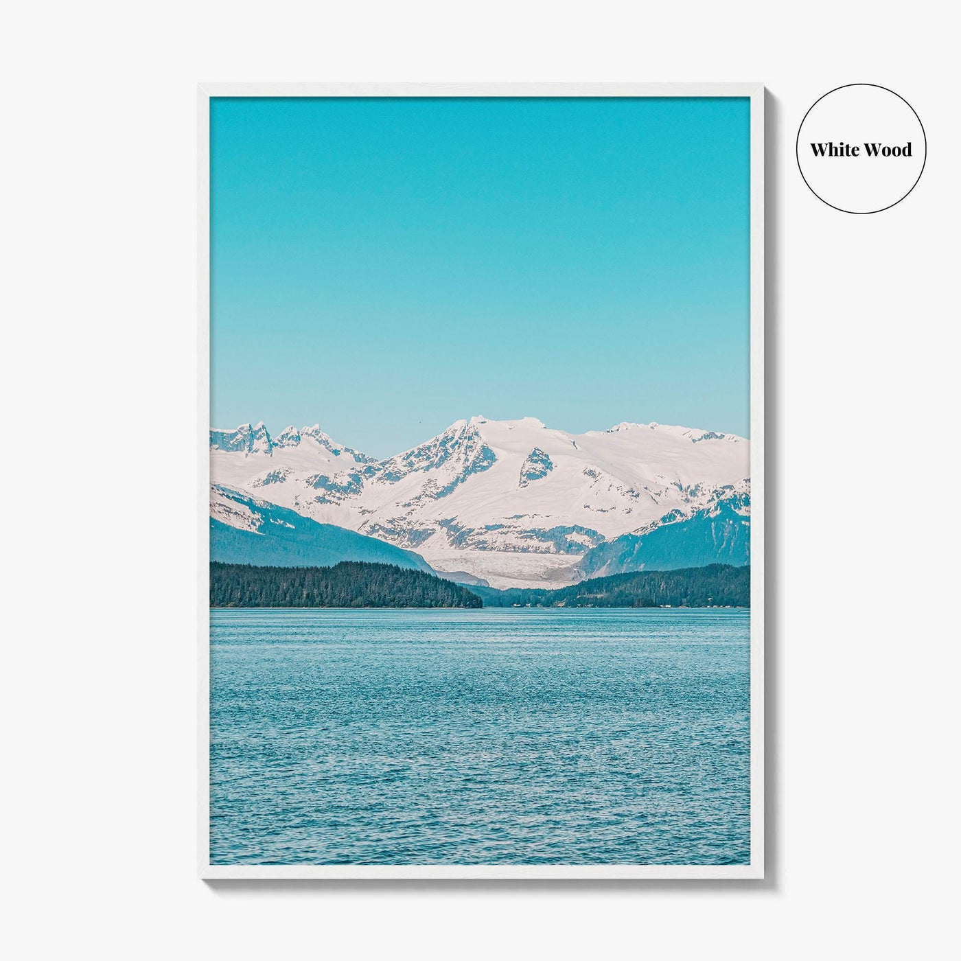 Juneau Blue Fine Art Photo Print, Mendenhall Glacier, Alaska, USA, Wall Decor, Poster