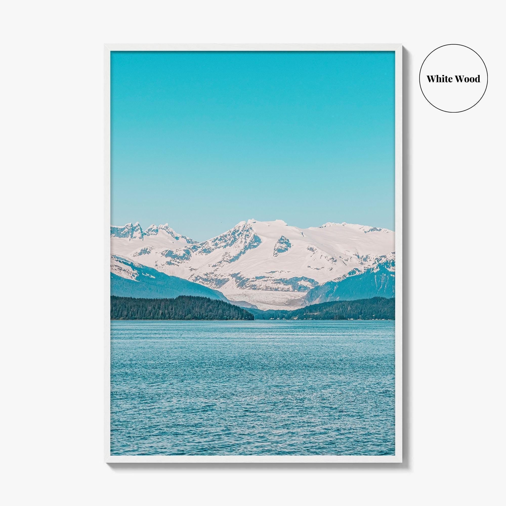 Juneau Blue Fine Art Photo Print, Mendenhall Glacier, Alaska, USA, Wall Decor, Poster