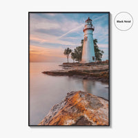 Marblehead Lighthouse Fine Art Photo Print, Lake Erie, Ohio USA, Wall Decor Poster