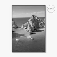 Cabo San Lucas Black and White Fine Art Photo Print, Mexico Poster