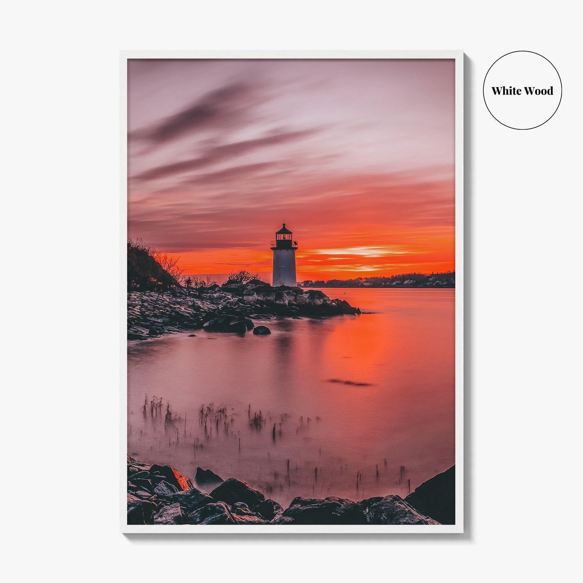 Salem Massachusetts Fine Art Photo Print, Fort Pickering Lighthouse, Winter Island, USA