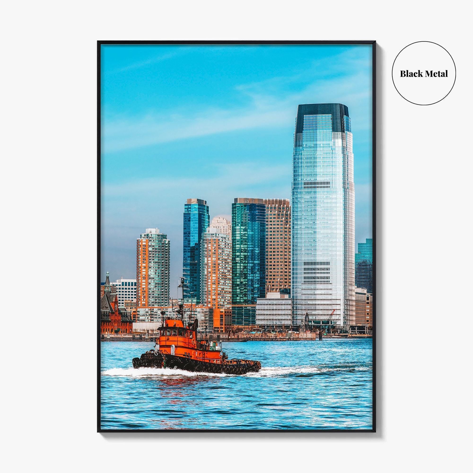 Hoboken Skyline Fine Art Photo Print, New Jersey Poster, Hudson River, NYC
